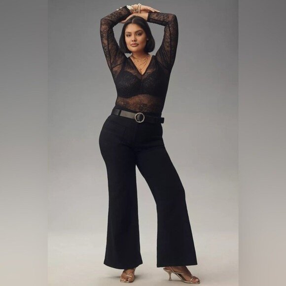 NWT Size 33 - Maeve The Junie High-Rise Flare Pants : Magic Fabric (NWT US$ 138) - Picture 1 of 16